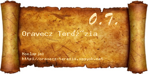 Oravecz Terézia névjegykártya